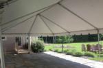 20'Wx40'Lx12'H white frame tent canopy